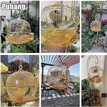 Amazon | Puhang 鳥かご 鳥かごスタンド セット 鳥ケージ 鳥